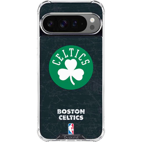 NBA Boston Celtics Black Secondary Logo Google Pixel 10 Pro XL Clear Case